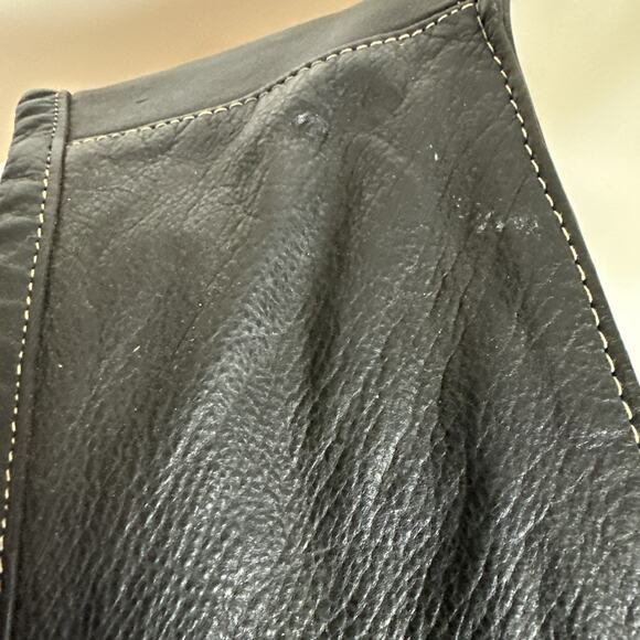 Here & Now Black Leather Vest Men’s Size XL - Picture 5 of 15